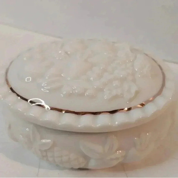 Lenox Oval Trinket Jewelry Box Trinket Container 2 Piece Set - Picture 4 of 11